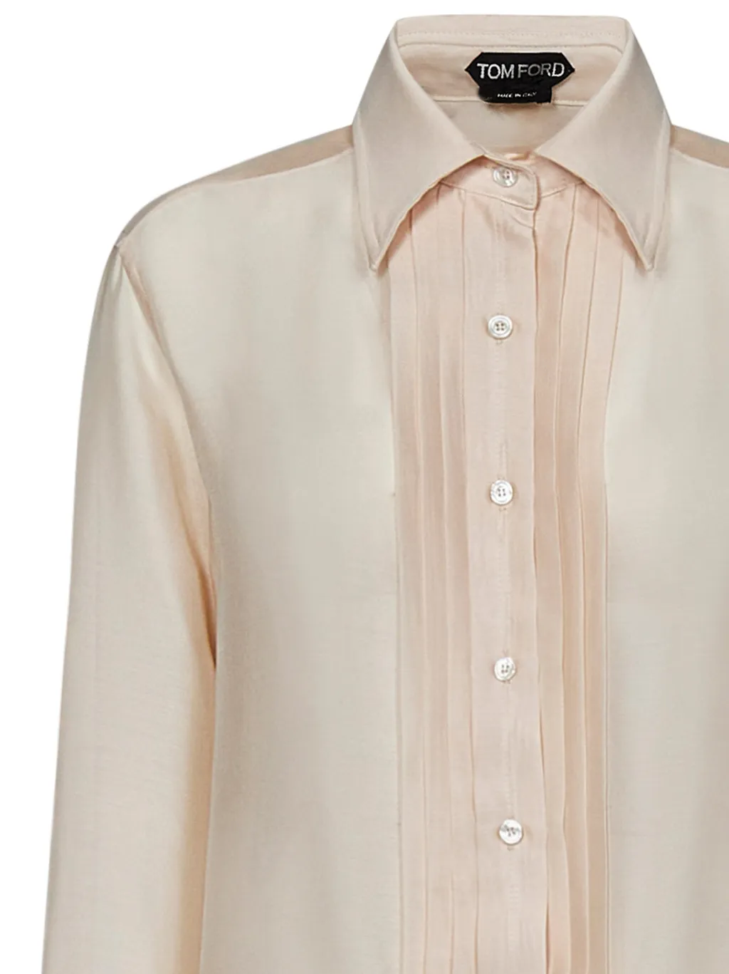 Pleated Long-Sleeved Shirt