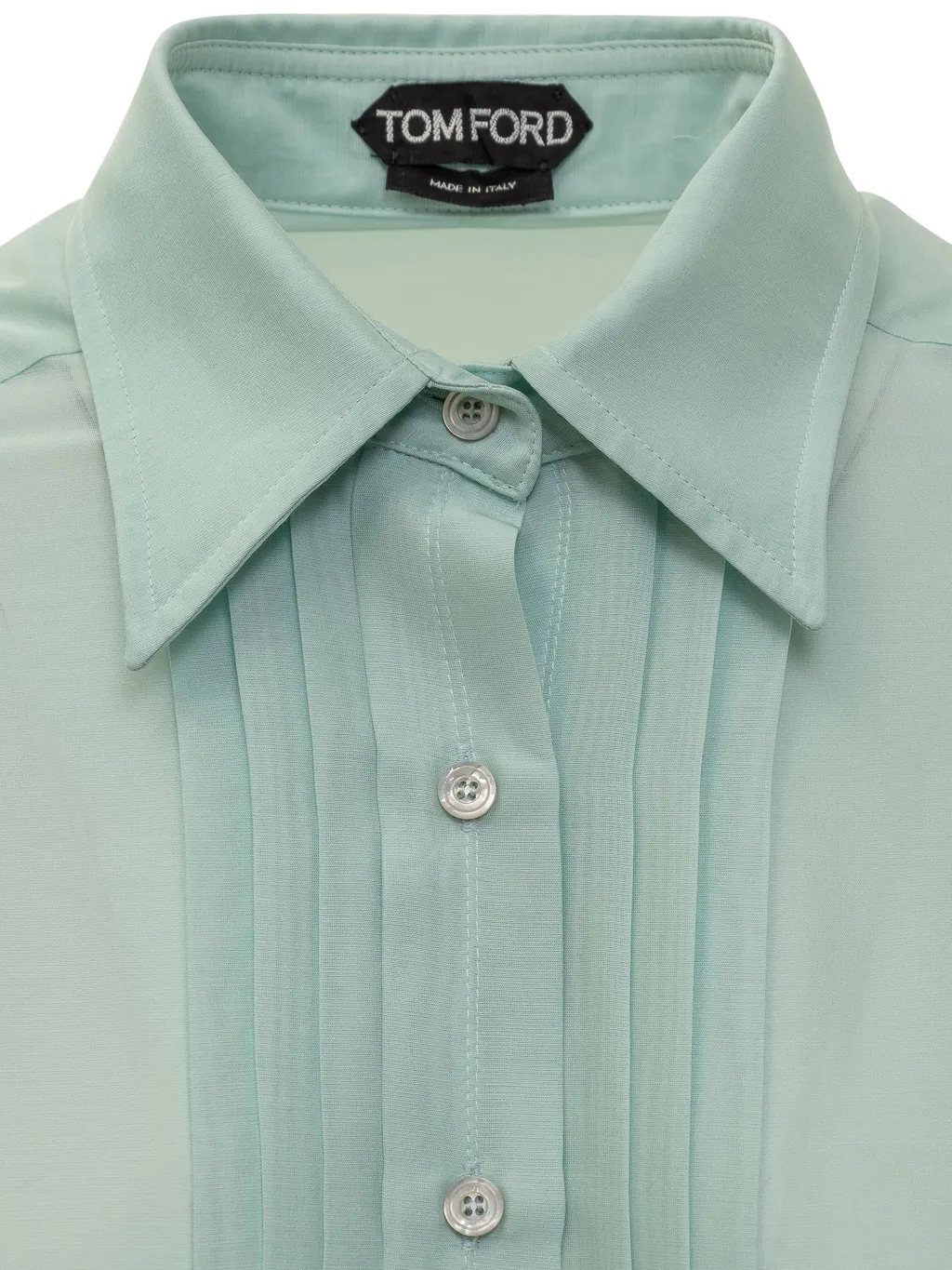 Pleat Detailed Long-Sleeved Shirt