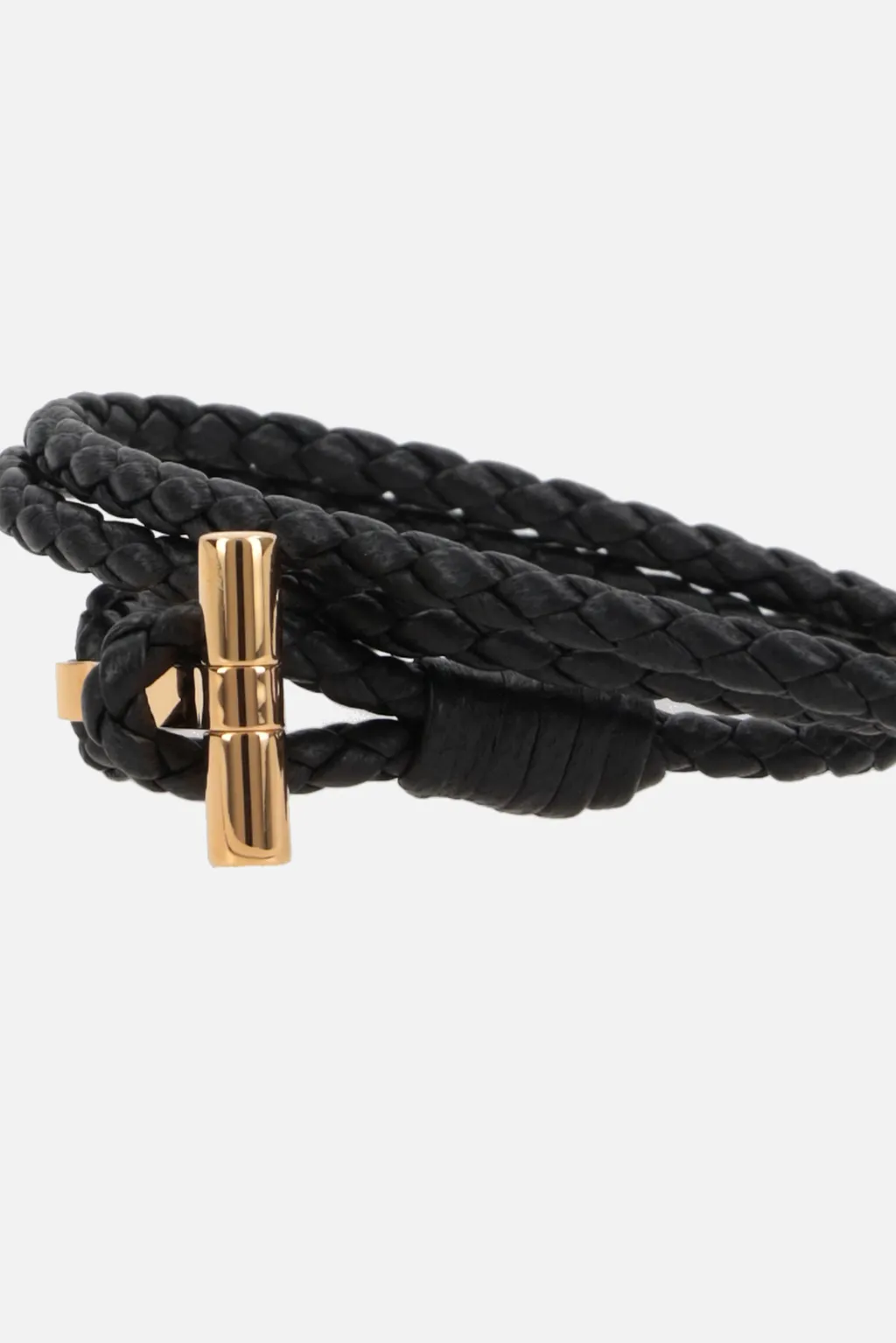 T Plaque Braided Bracelet