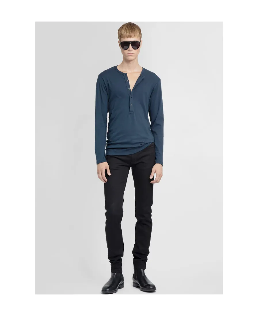 Henley Crewneck T-Shirt