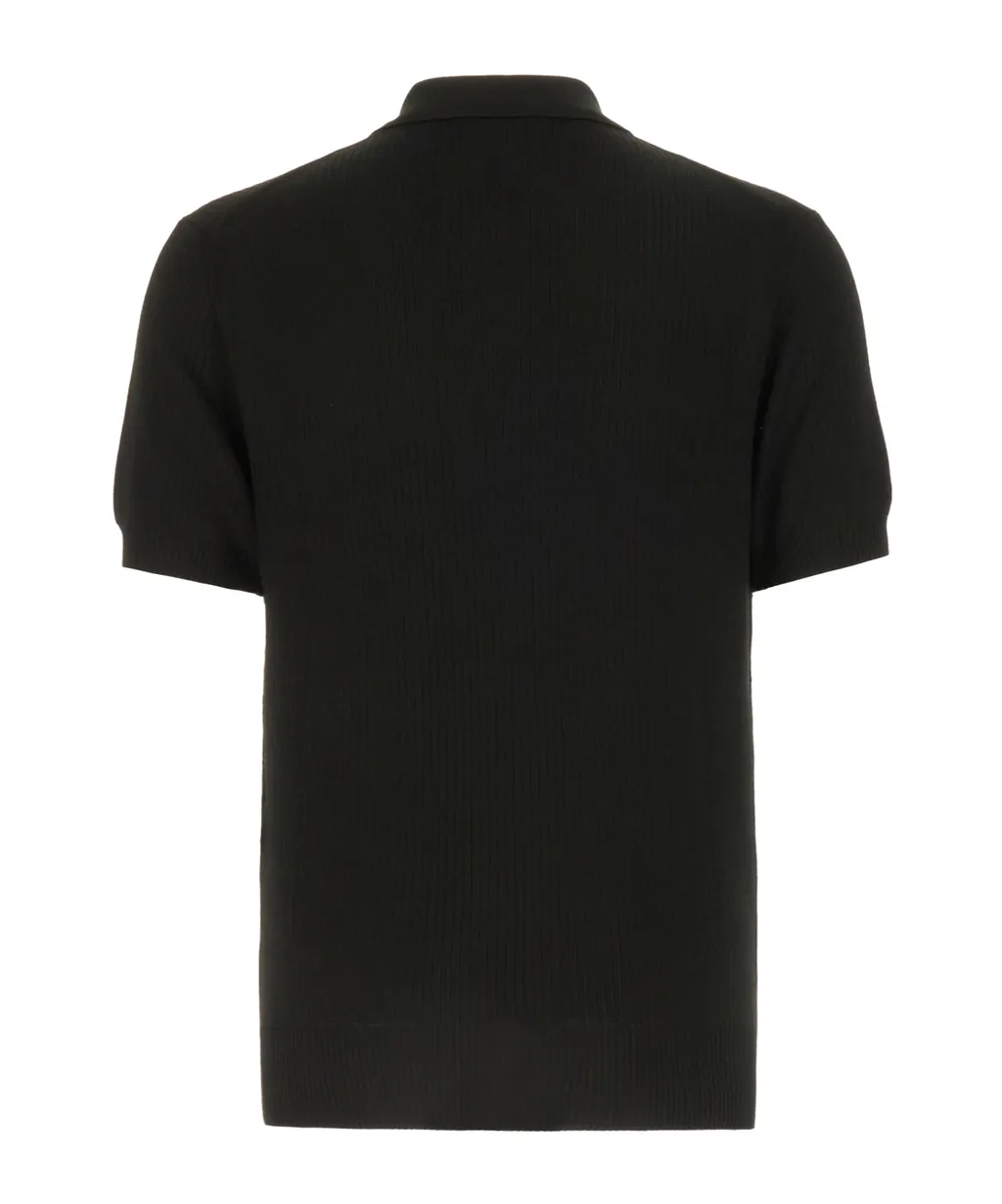 Wide Ribbed Polo Shirt