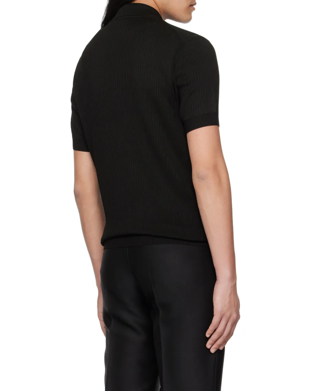 Wide Ribbed Polo Shirt