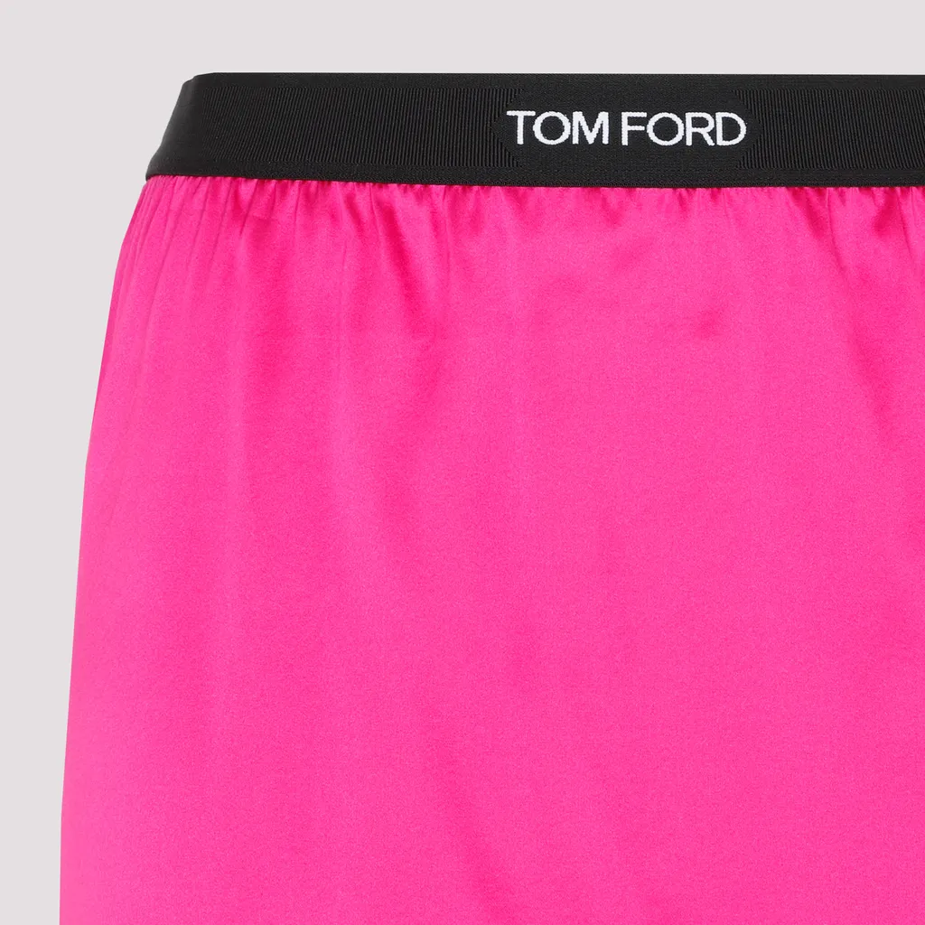 Logo-Waistband Mini Pencil Skirt