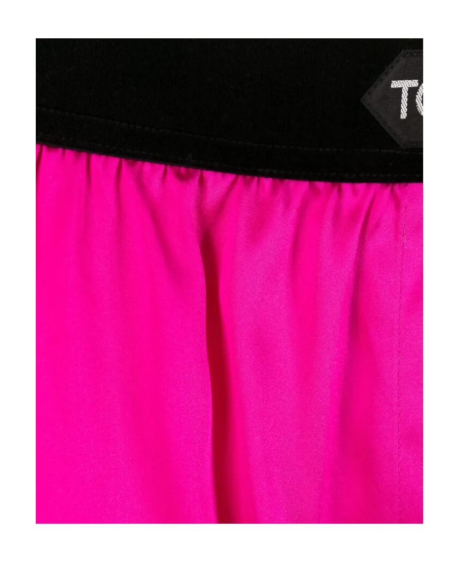 Logo-Waistband Stretched Satin Boxers
