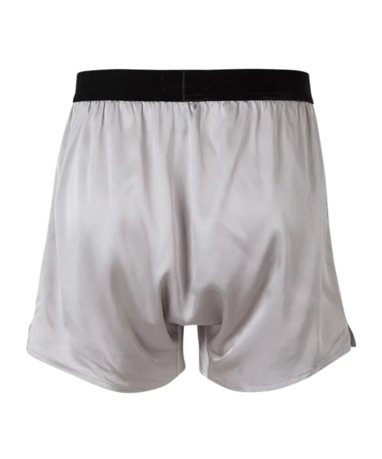 Logo-Waistband Stretched Satin Boxers