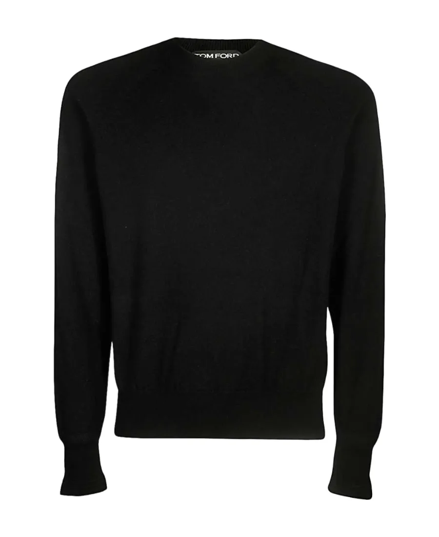 Round-Neck Knitted Pullover