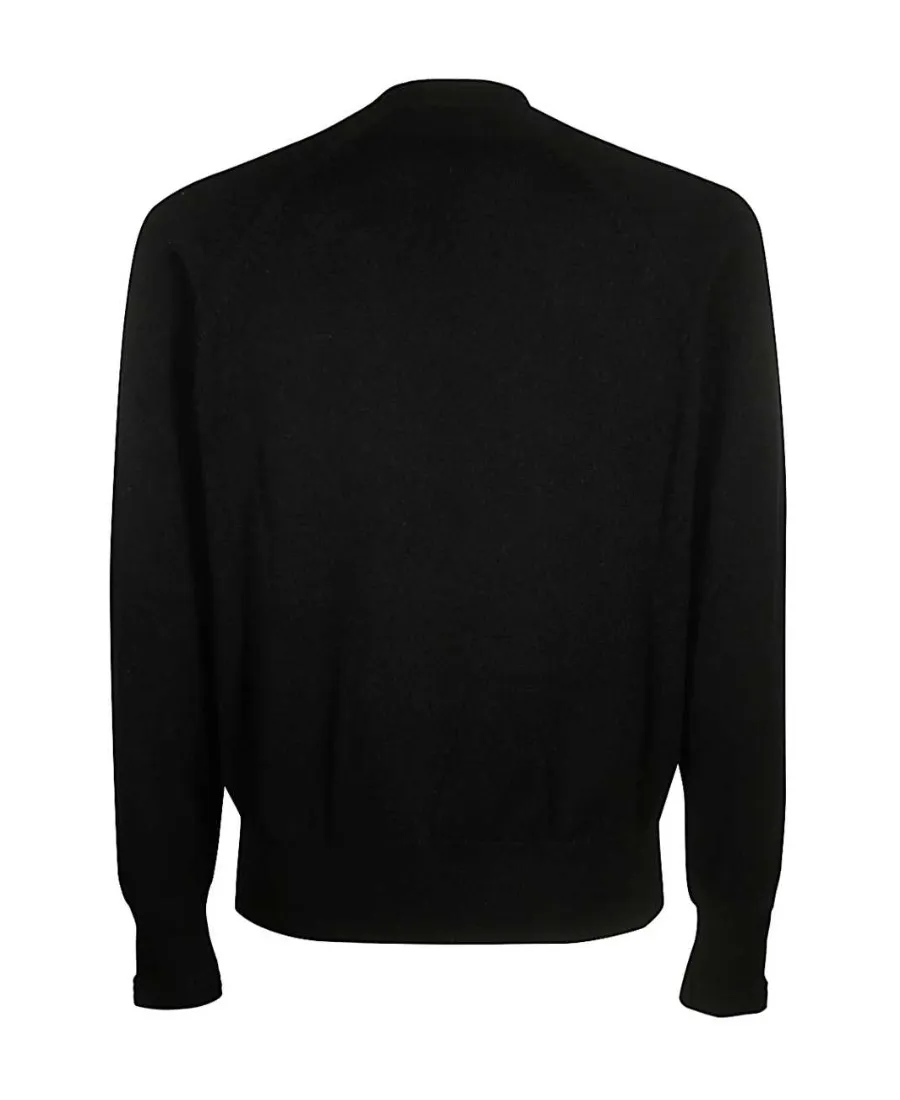 Round-Neck Knitted Pullover