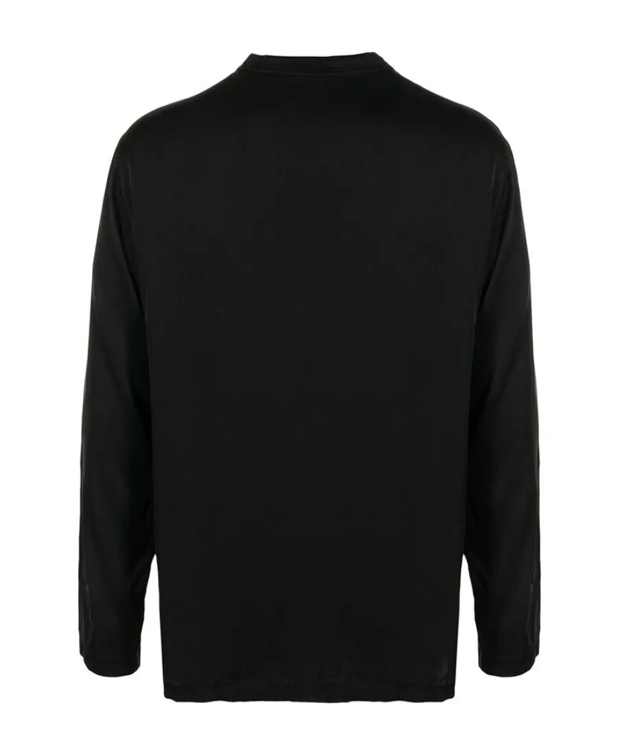 Half Buttoned Long-Sleeved Pyjama Shirt