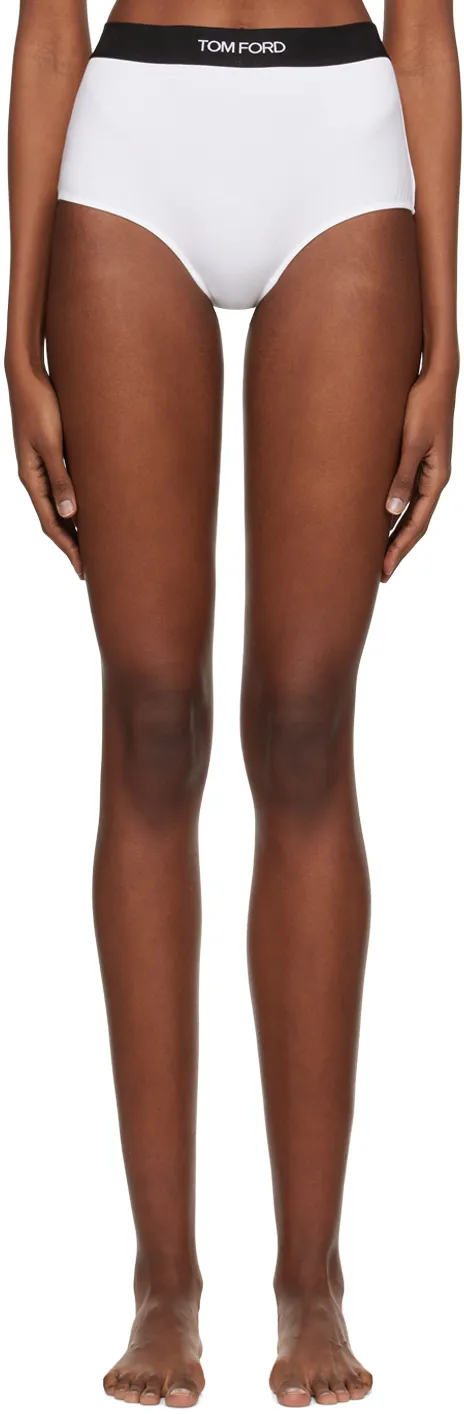 High Waist Logo Waistband Briefs