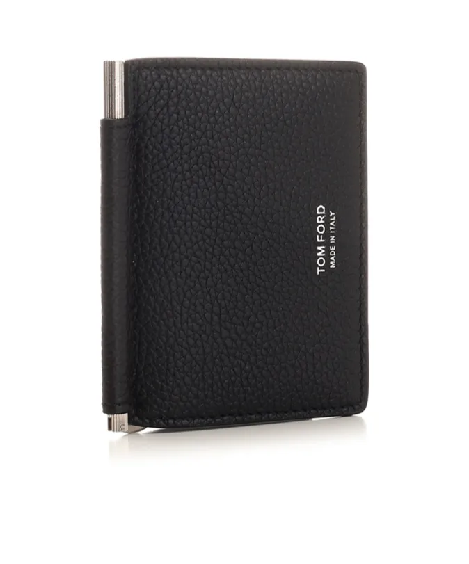 Logo Printed Money-Clip Wallet