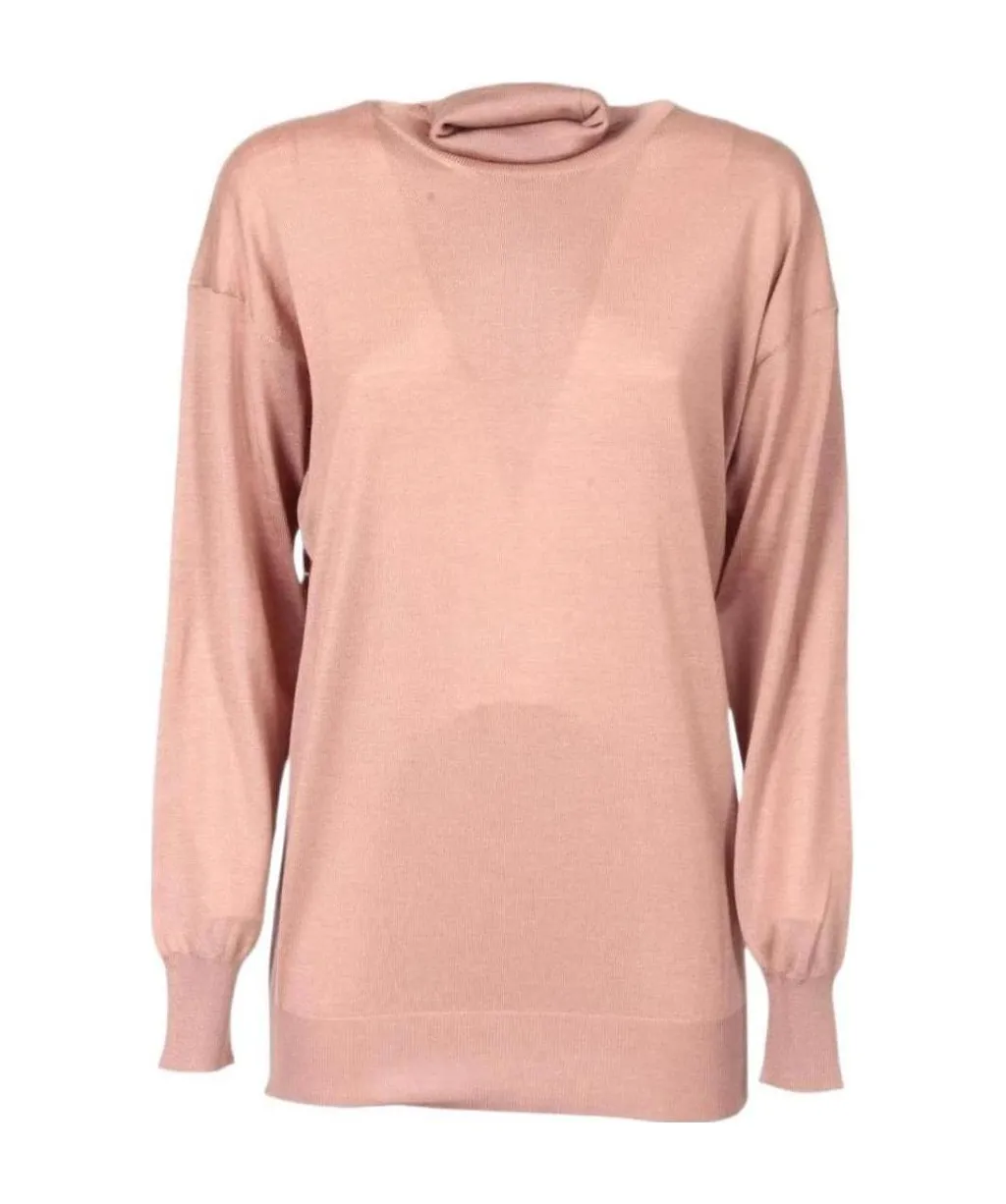 Turtleneck Ribbed Hem Sweater