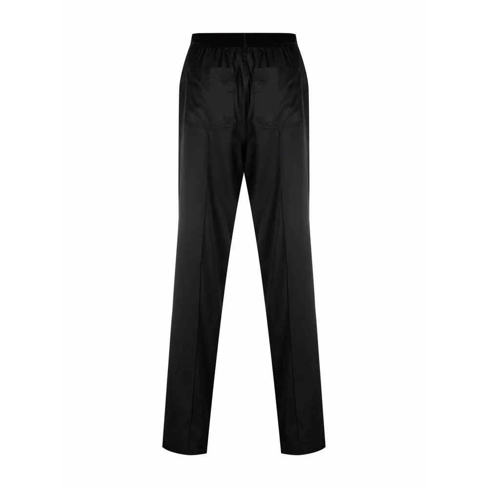 Logo Waistband Satin Pajama Trousers