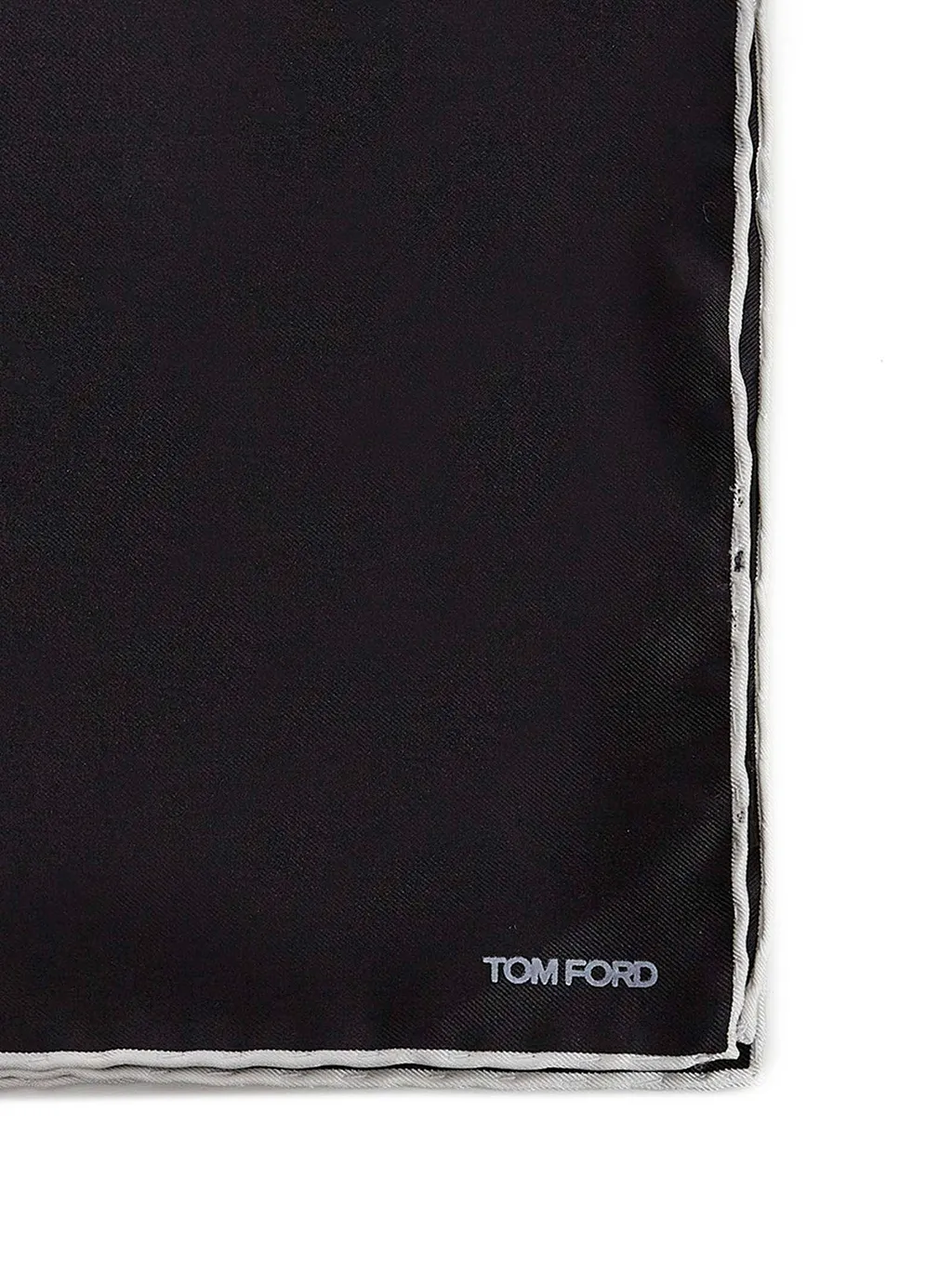 Embroidered Square Scarf With Logo