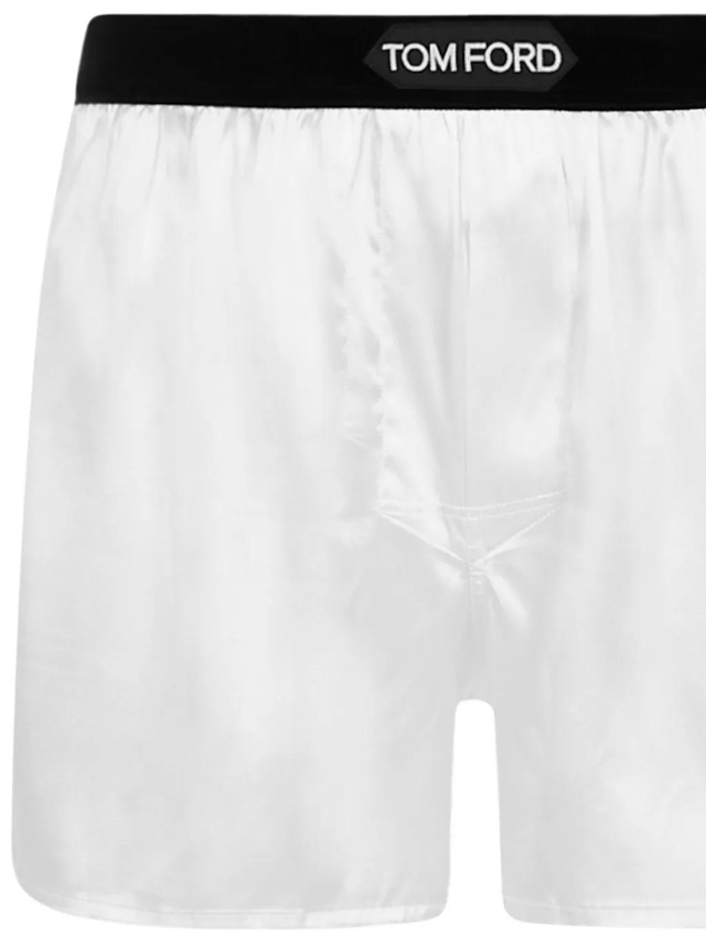 Logo-Waistband Stretched Satin Boxers