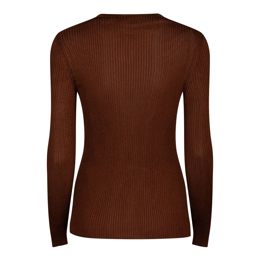 Ribbed Button-Up Cardigan