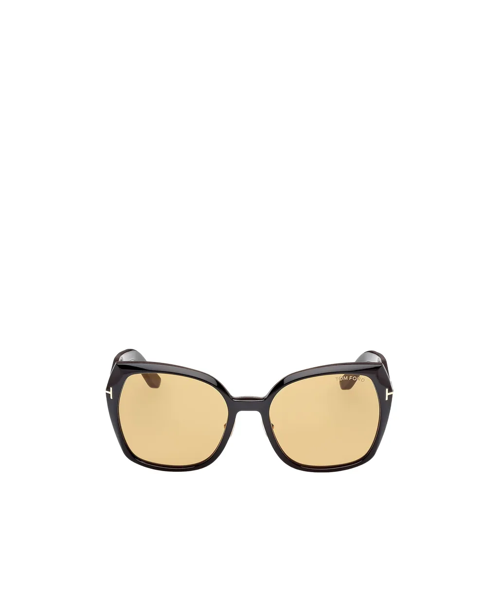 Plum Square-Frame Sunglasses