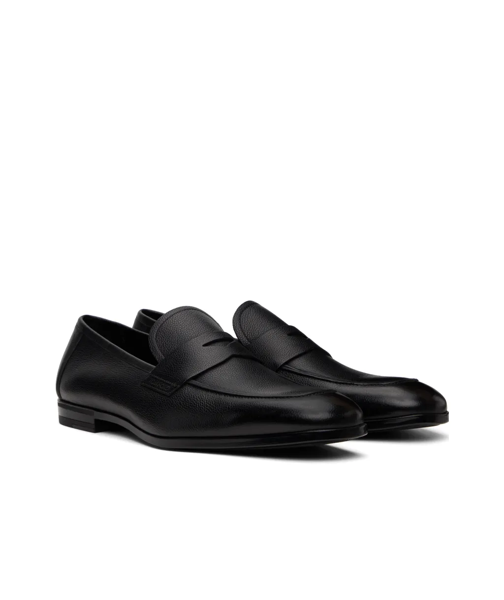 Supple Grain Leather Sean Penny Loafers