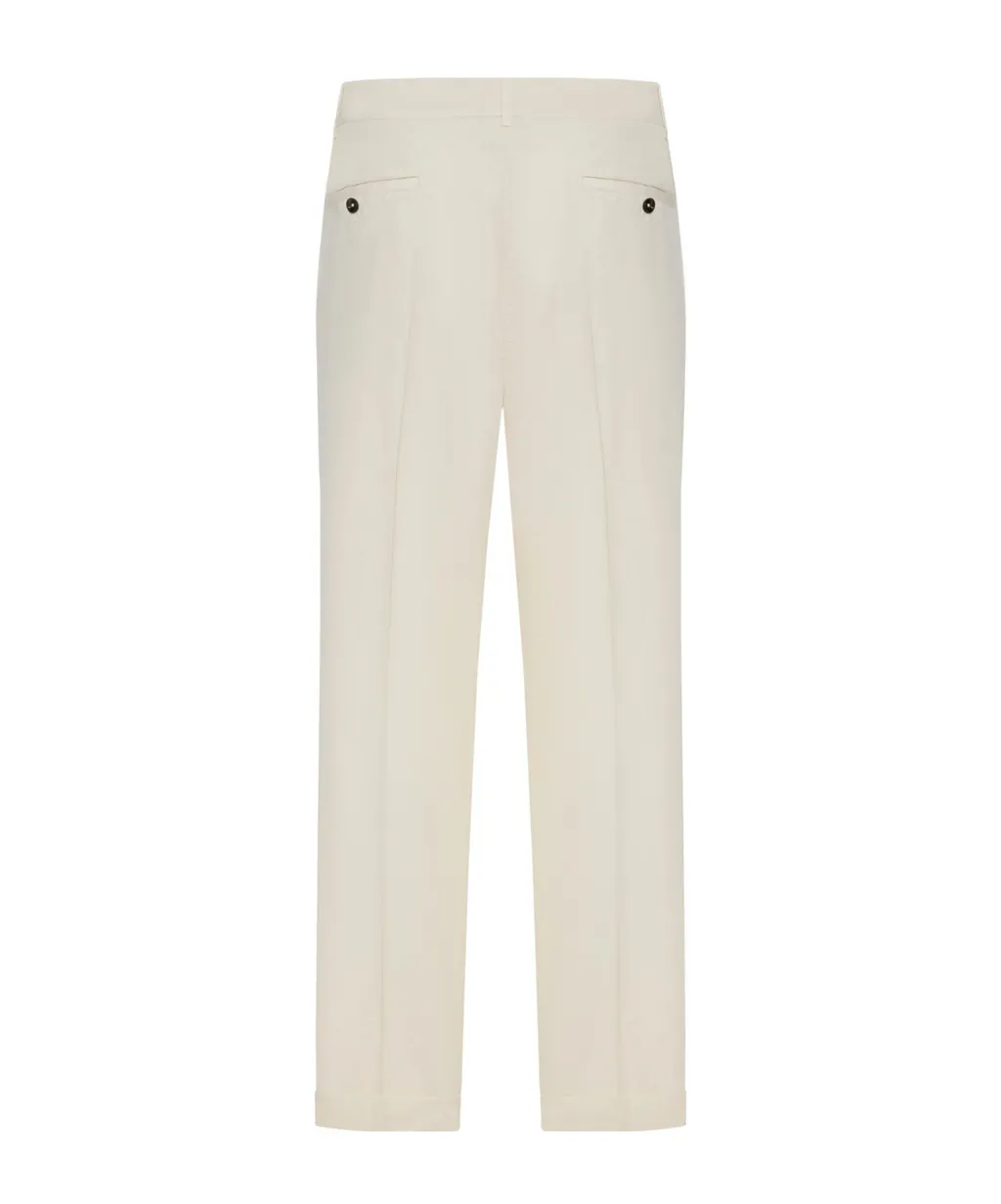 Pleated Poplin Pants
