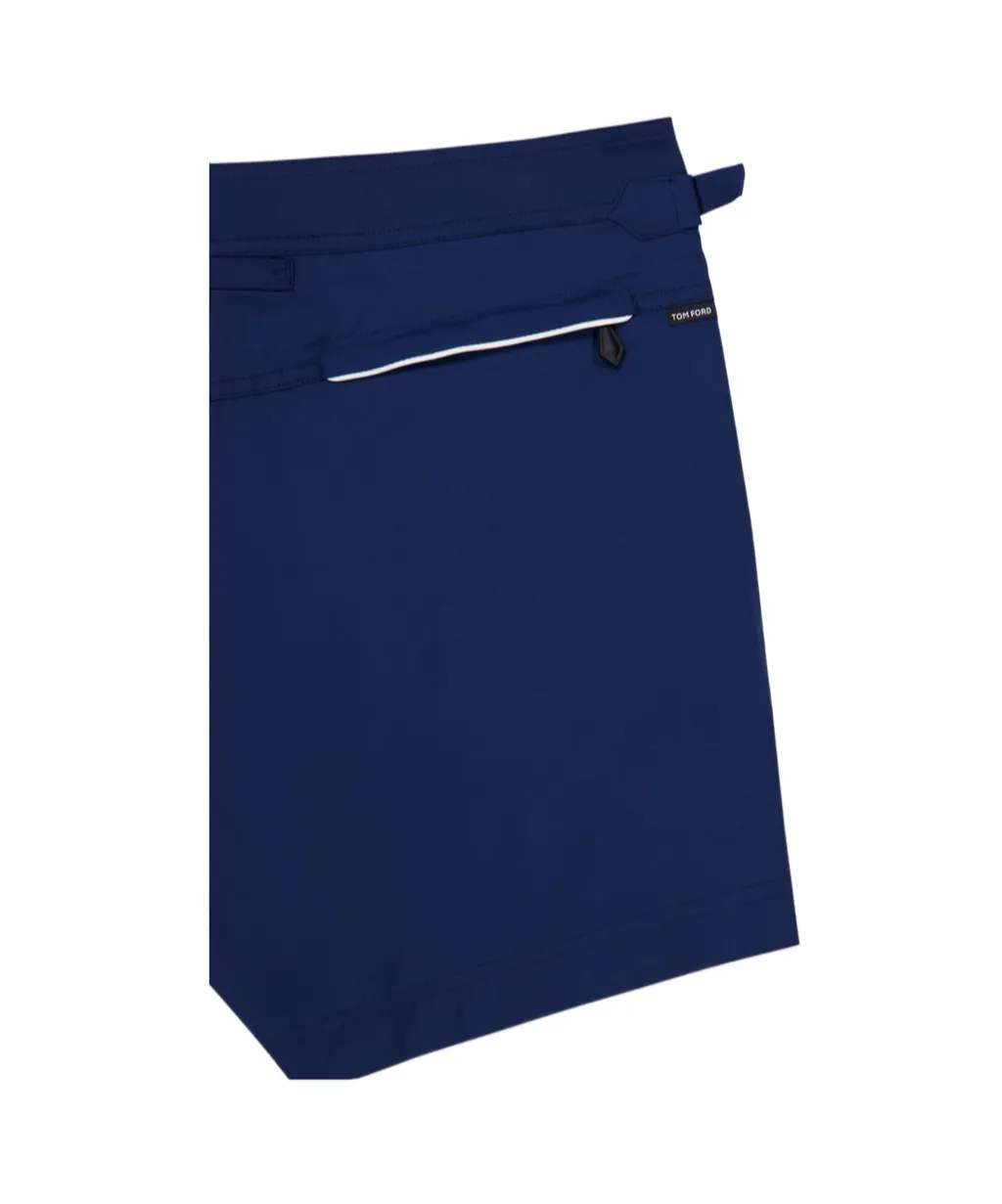 Piped-Trim Swim Shorts