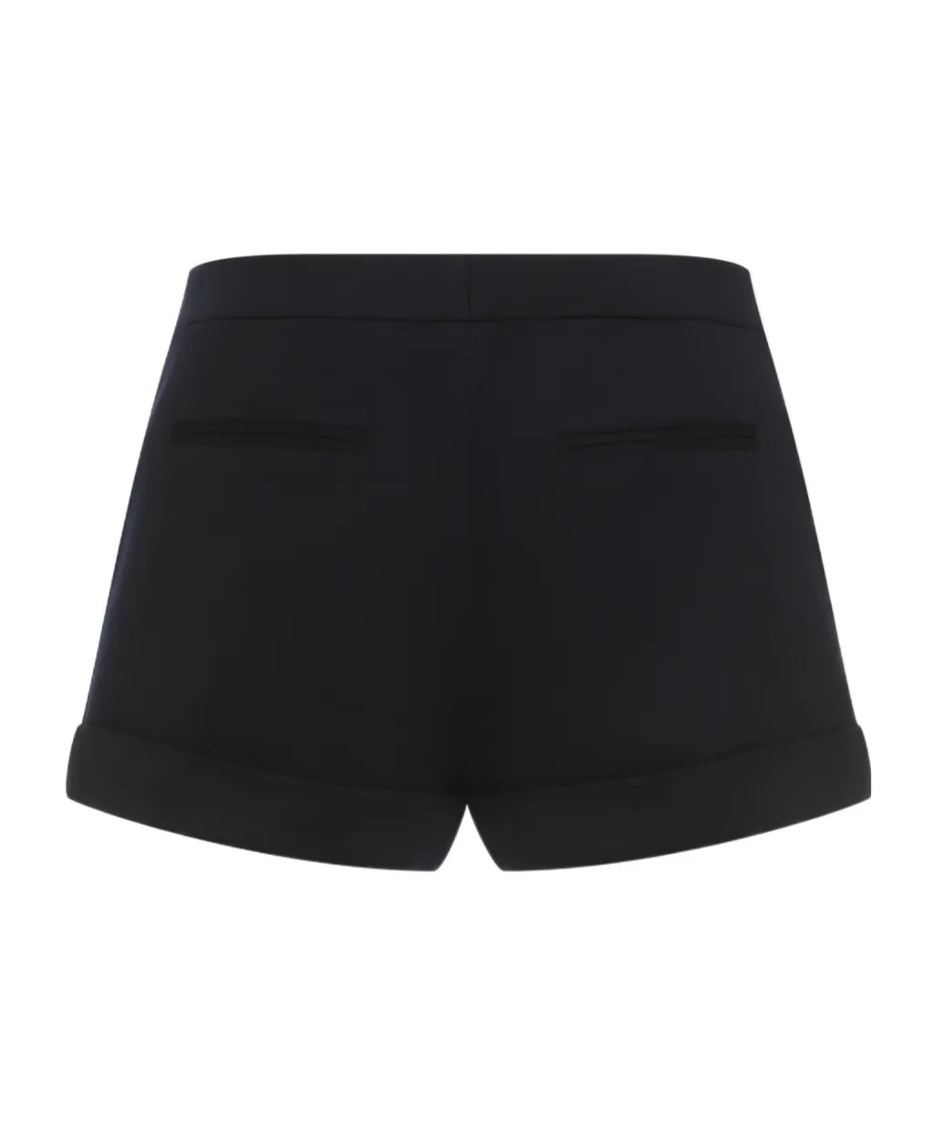 Button Embellished Bermuda Shorts