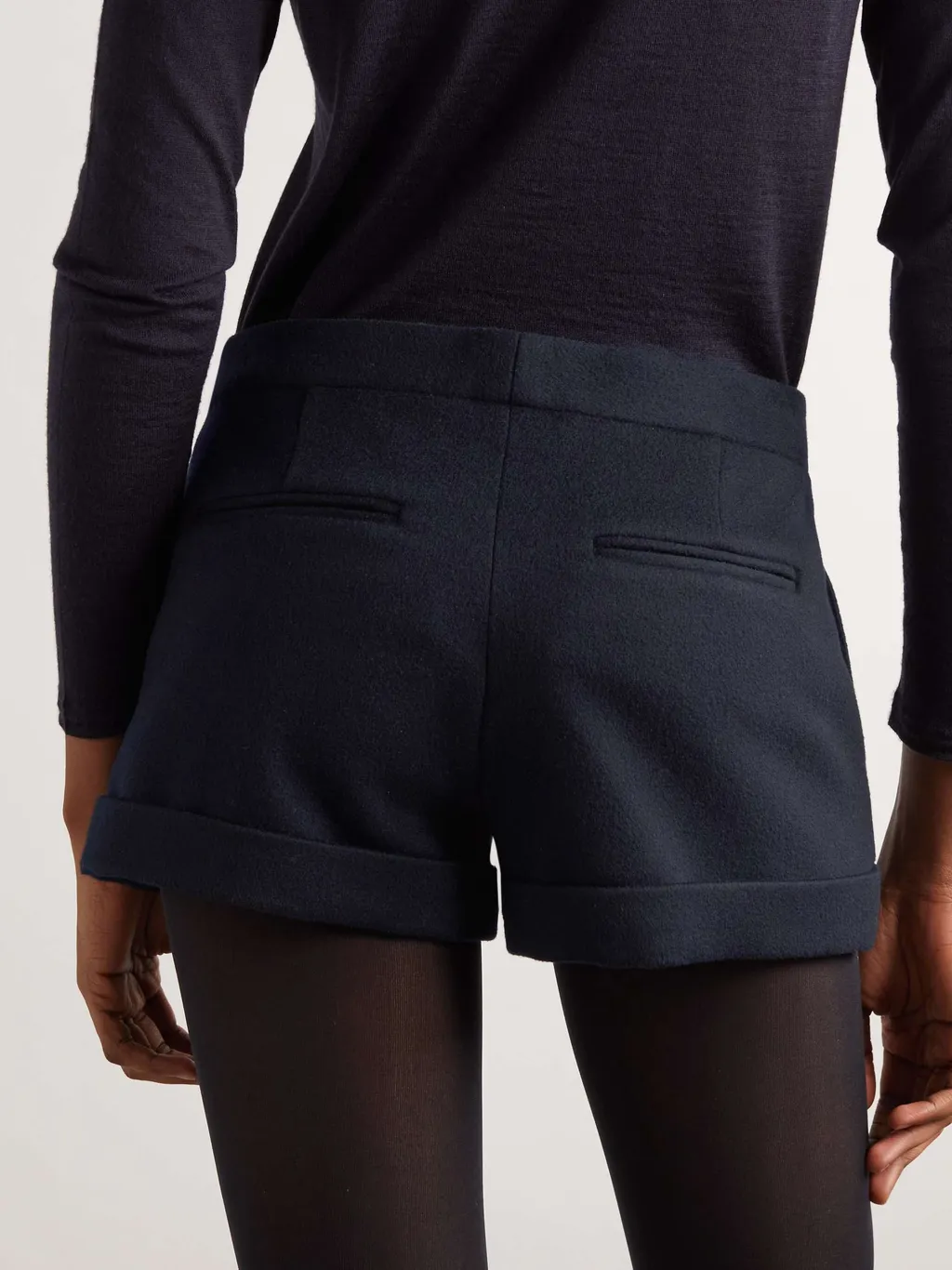 Button Embellished Bermuda Shorts