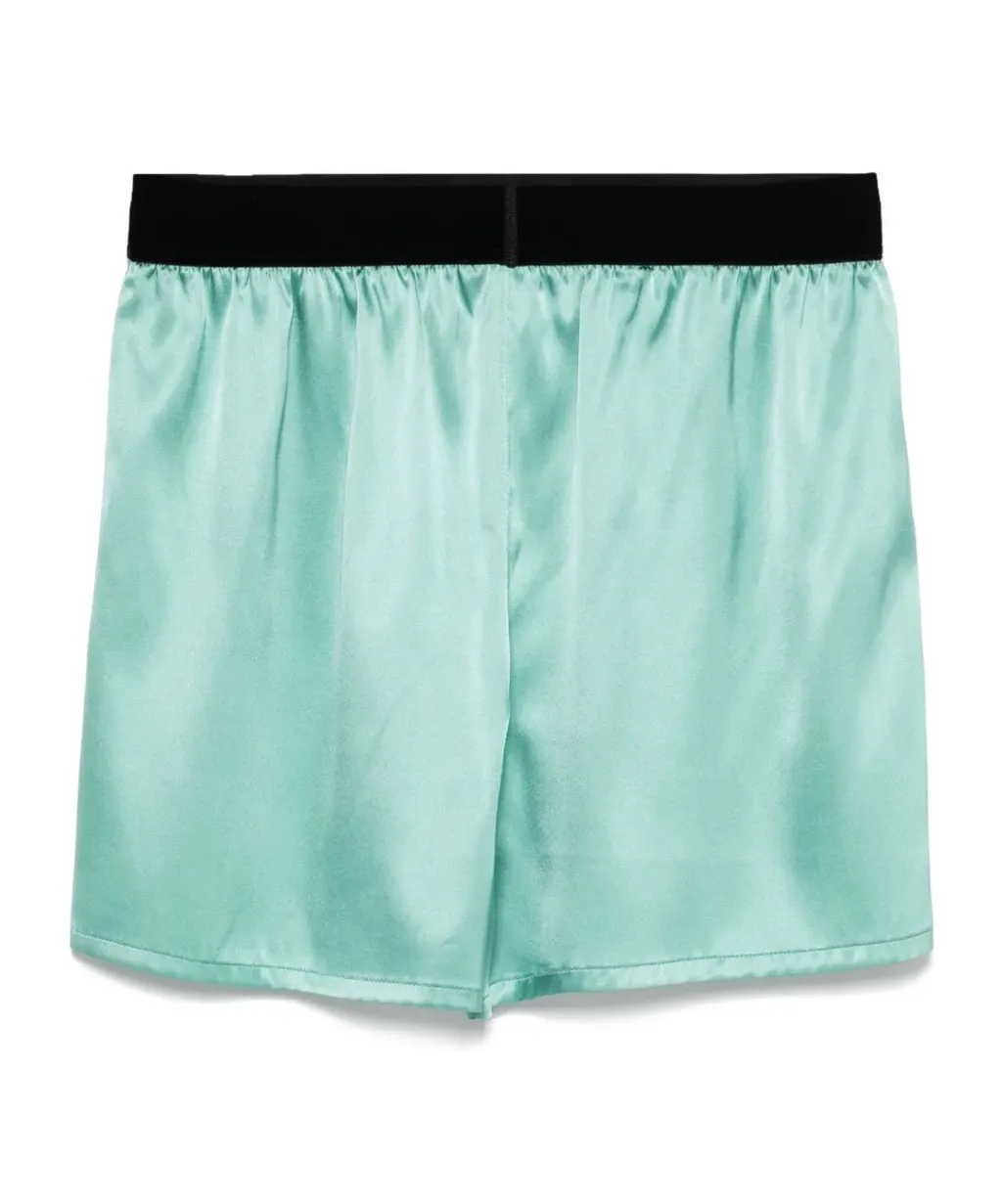 Stretched Satin Boxer Shorts