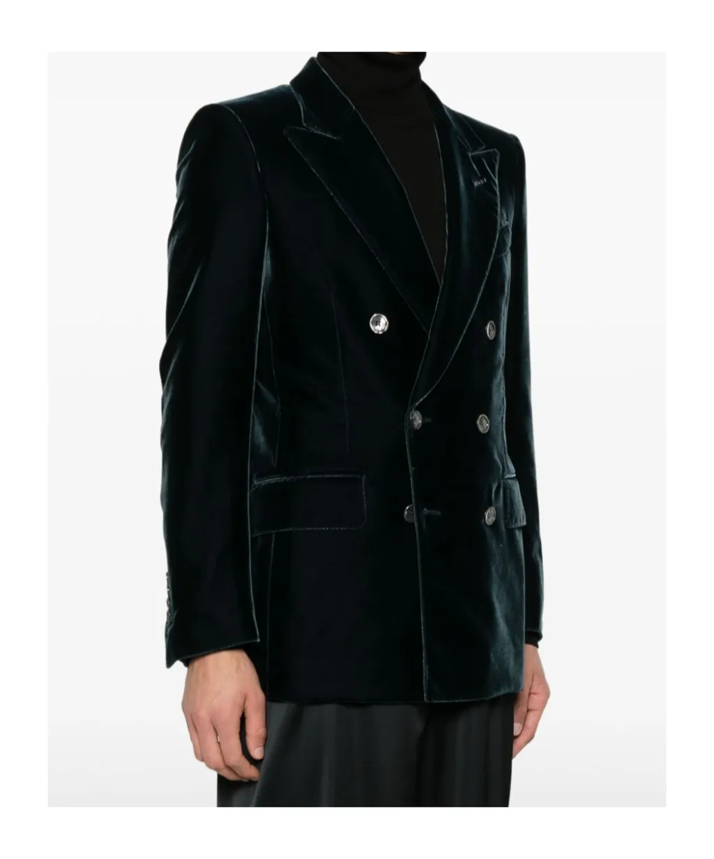 Dyllan Double-Breasted Tailored Blazer