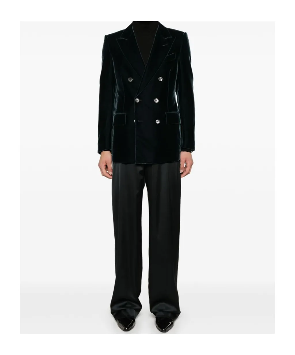 Dyllan Double-Breasted Tailored Blazer