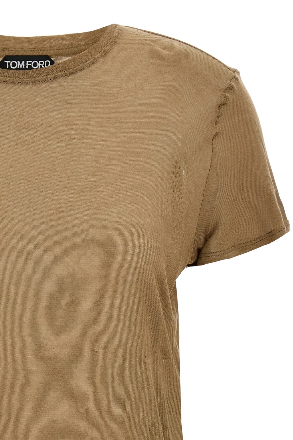 Logo Plaque Crewneck T-Shirt