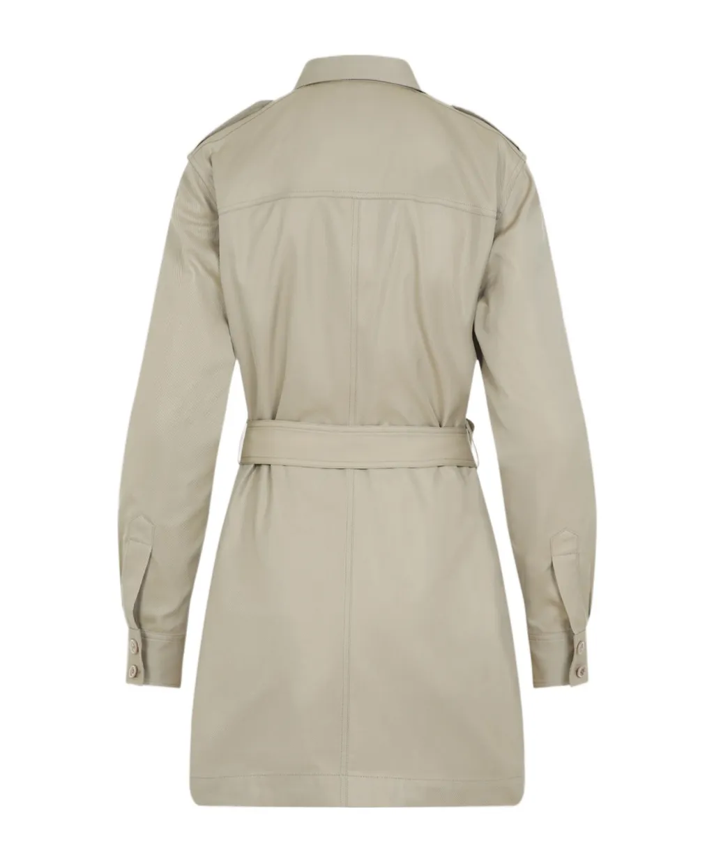 Safari Long-Sleeved Mini Dress