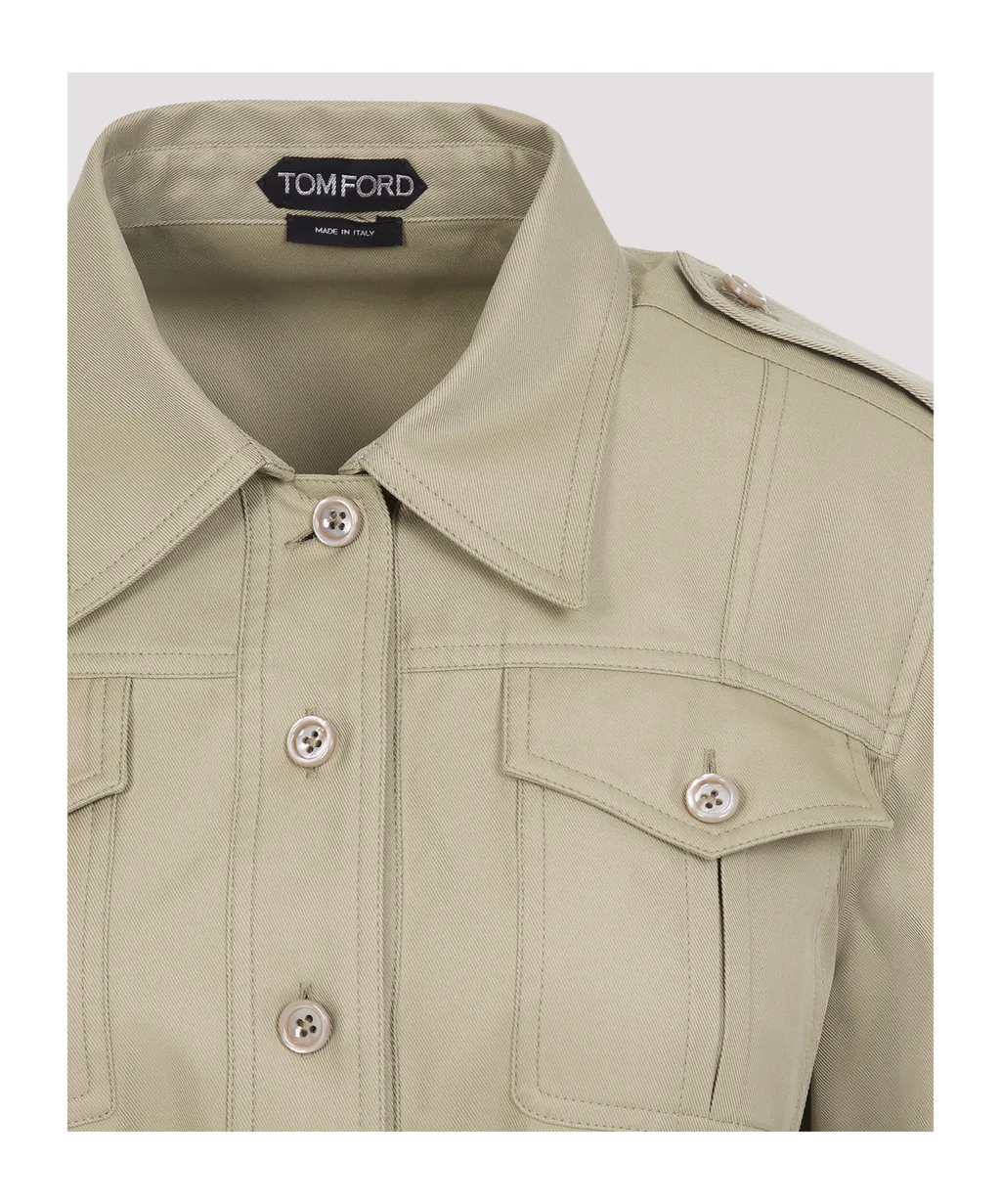 Safari Long-Sleeved Mini Dress