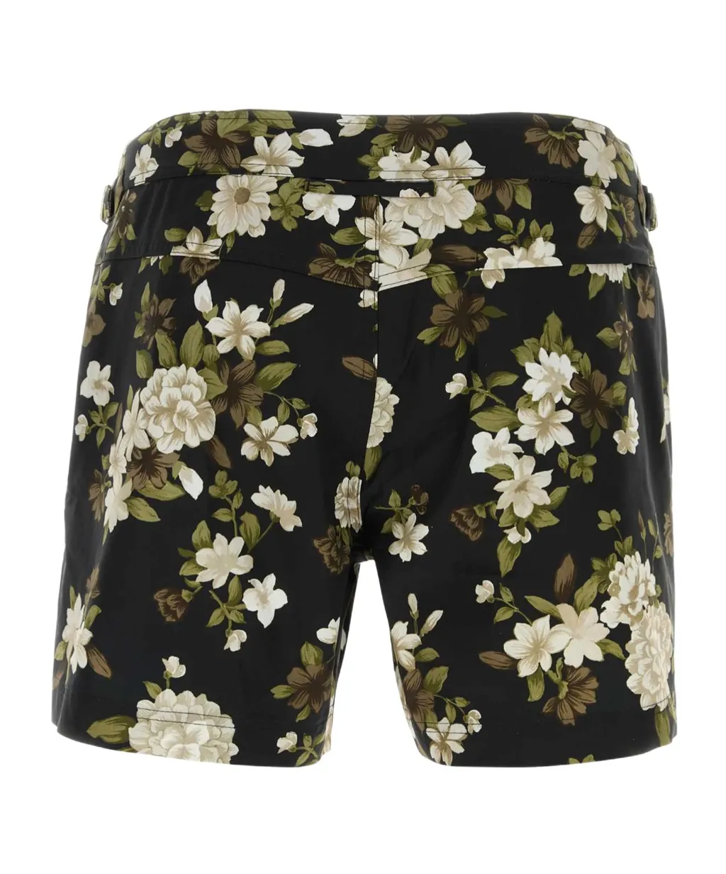 All-Over Floral Printed Swim Shorts