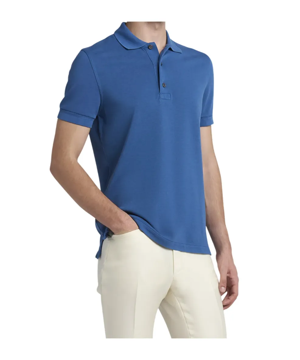 Button Detailed Short-Sleeved Polo Shirt