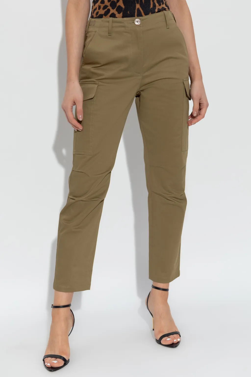 Logo Patch Cargo Pants