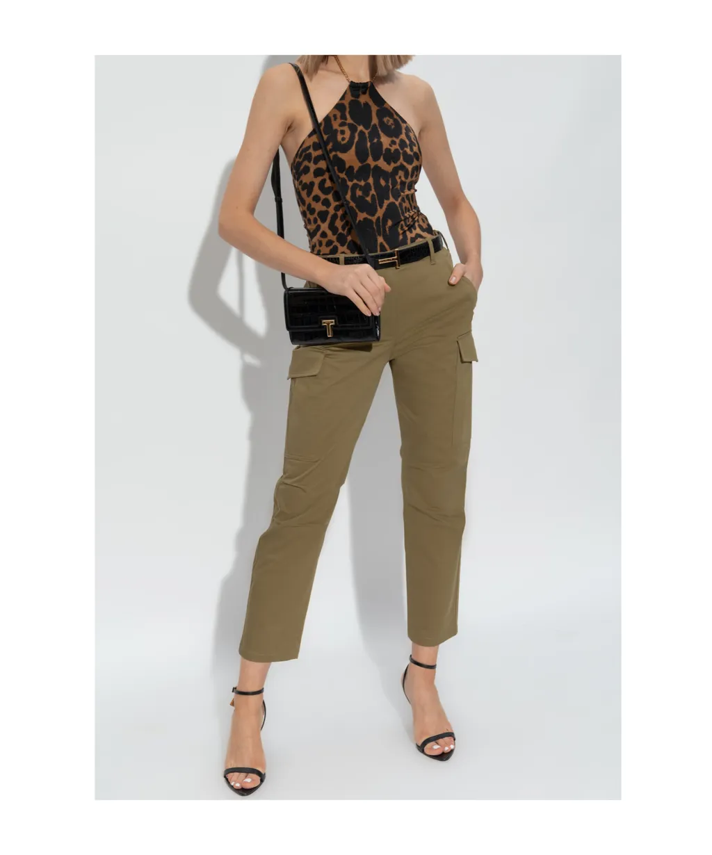 Logo Patch Cargo Pants