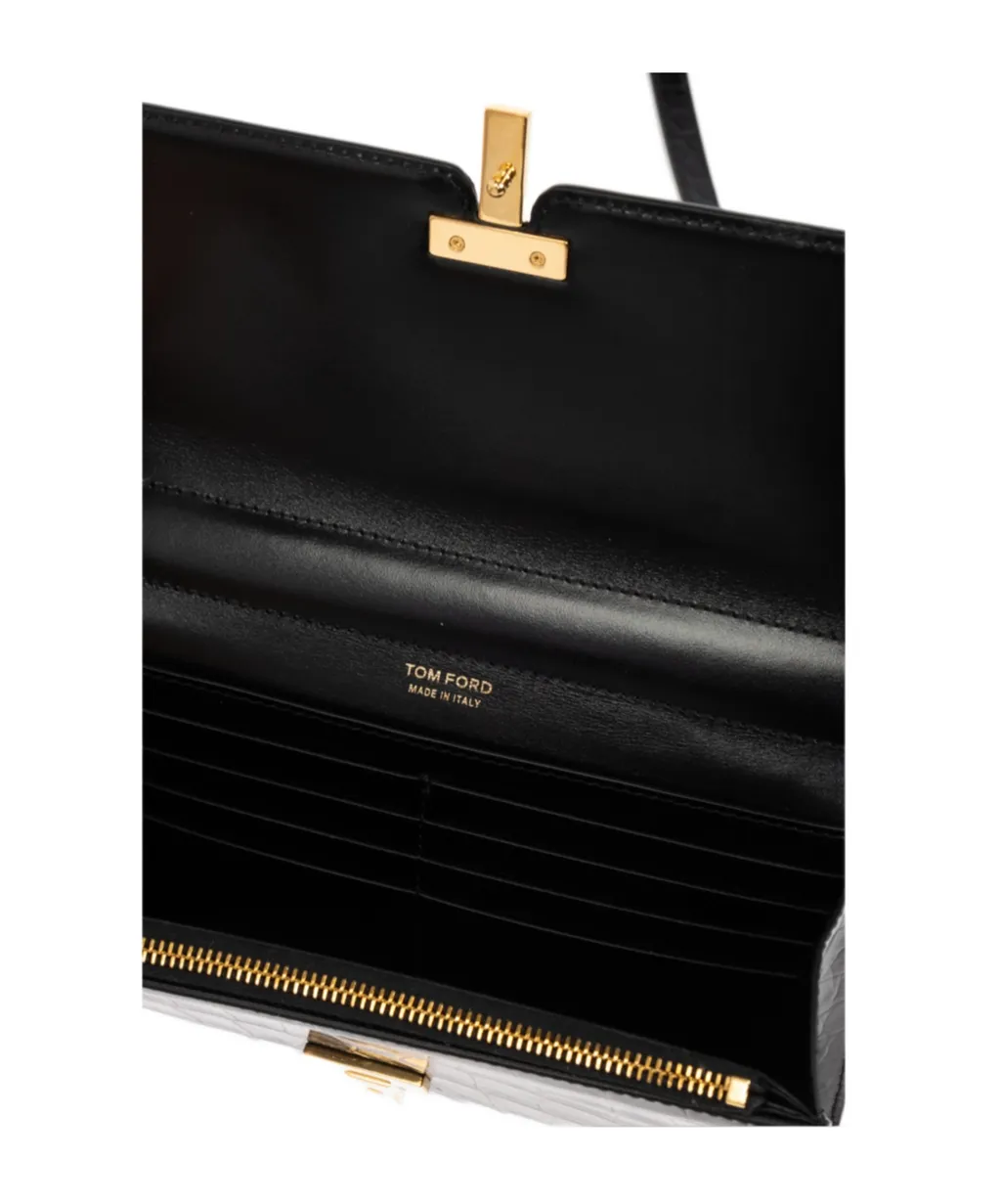 T-Logo Plaque Chain Wallet
