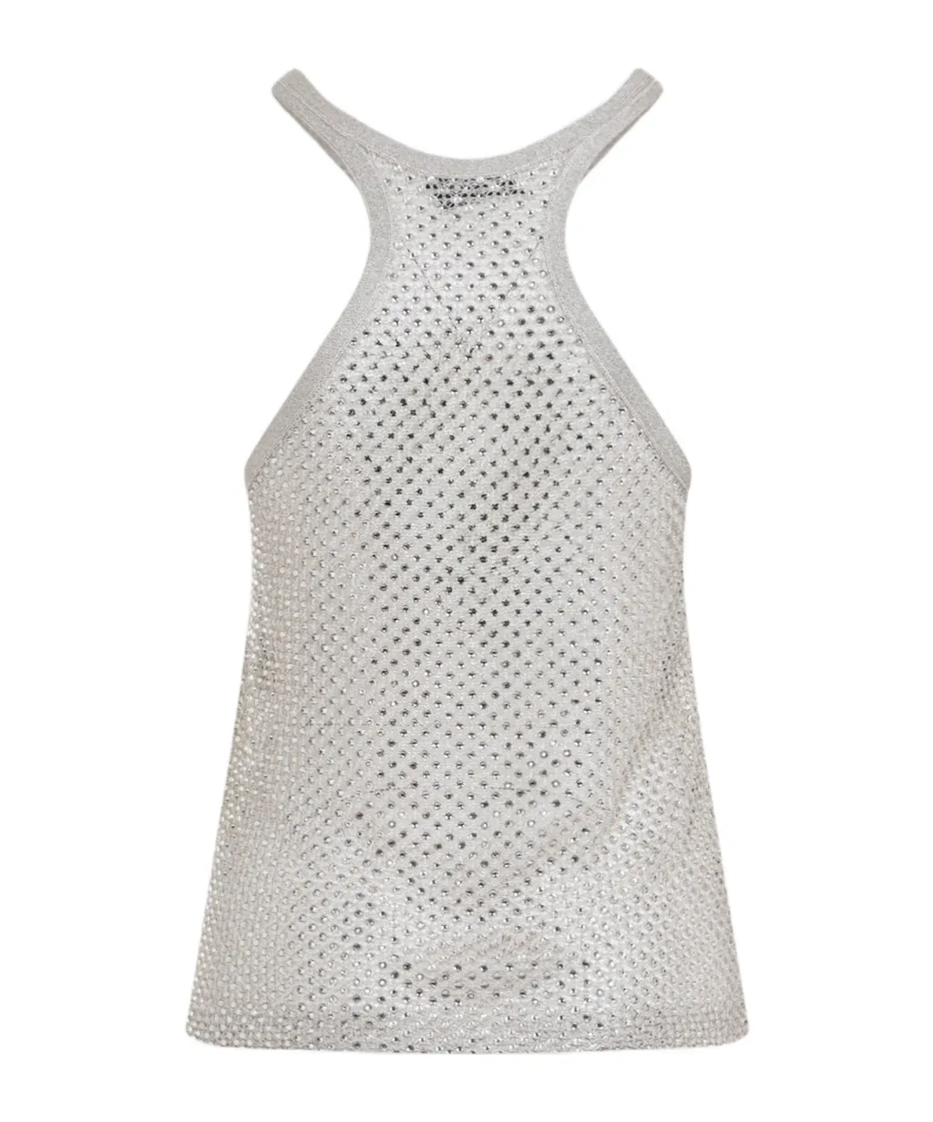 Embellished Racerback Tank Top