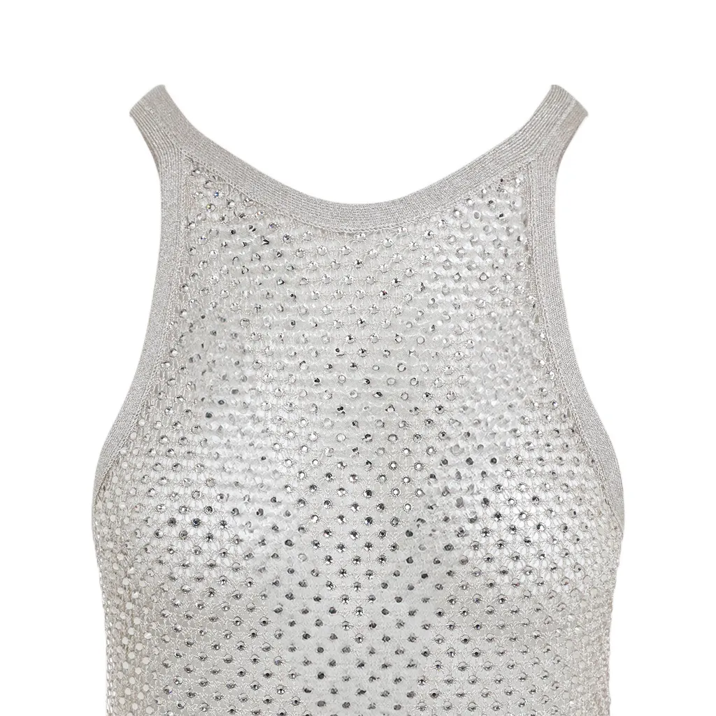 Embellished Racerback Tank Top