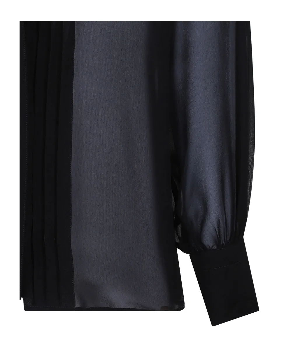 Ruffle-Detailed V-Neck Blouse
