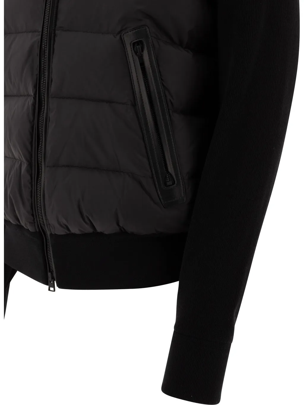 Zip-Up Quilted Down Jacket