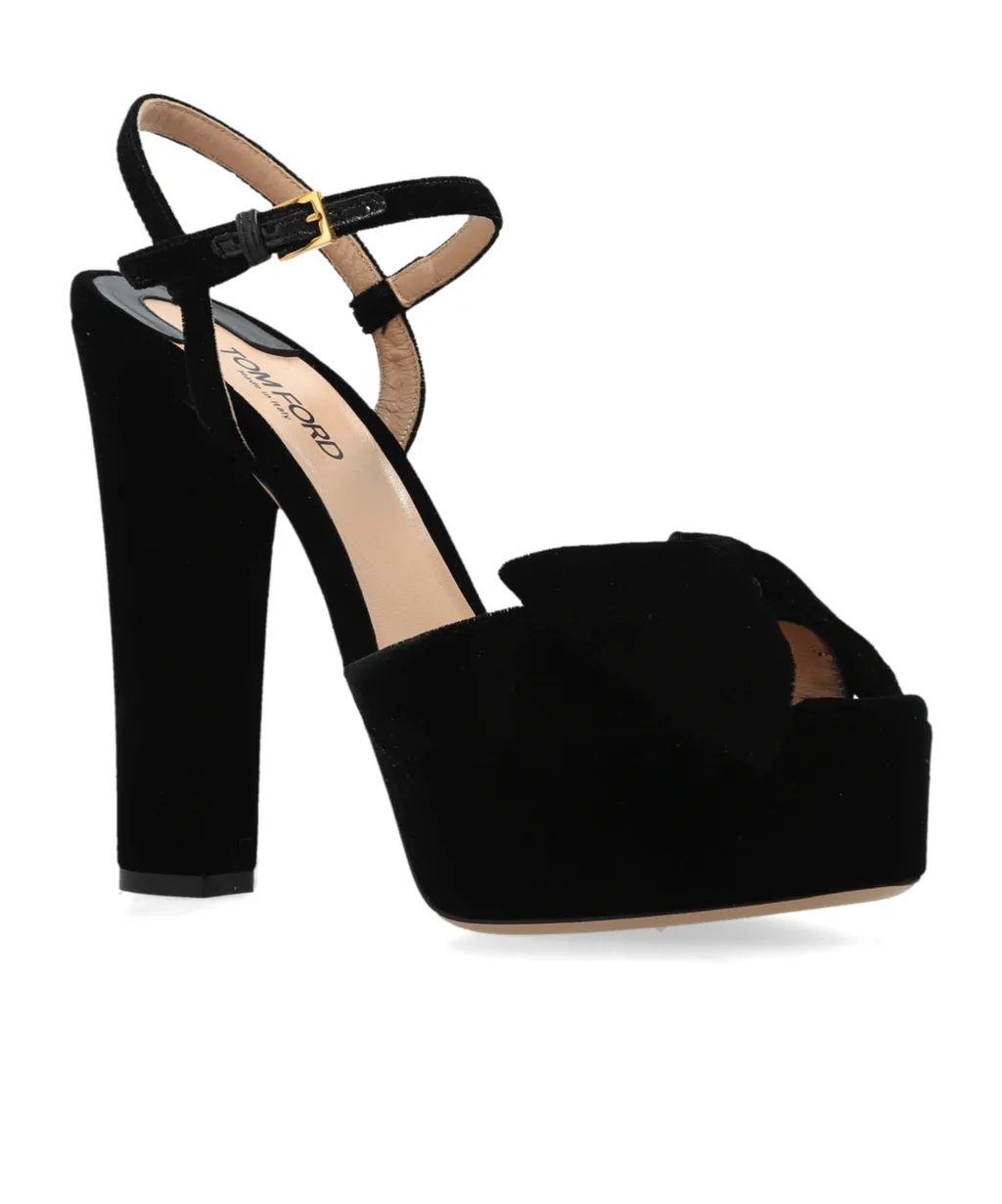 Bow-Detailed Platform Sandals