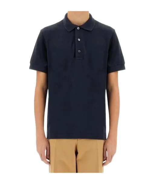 Logo Embroidered Short-Sleeved Polo Shirt