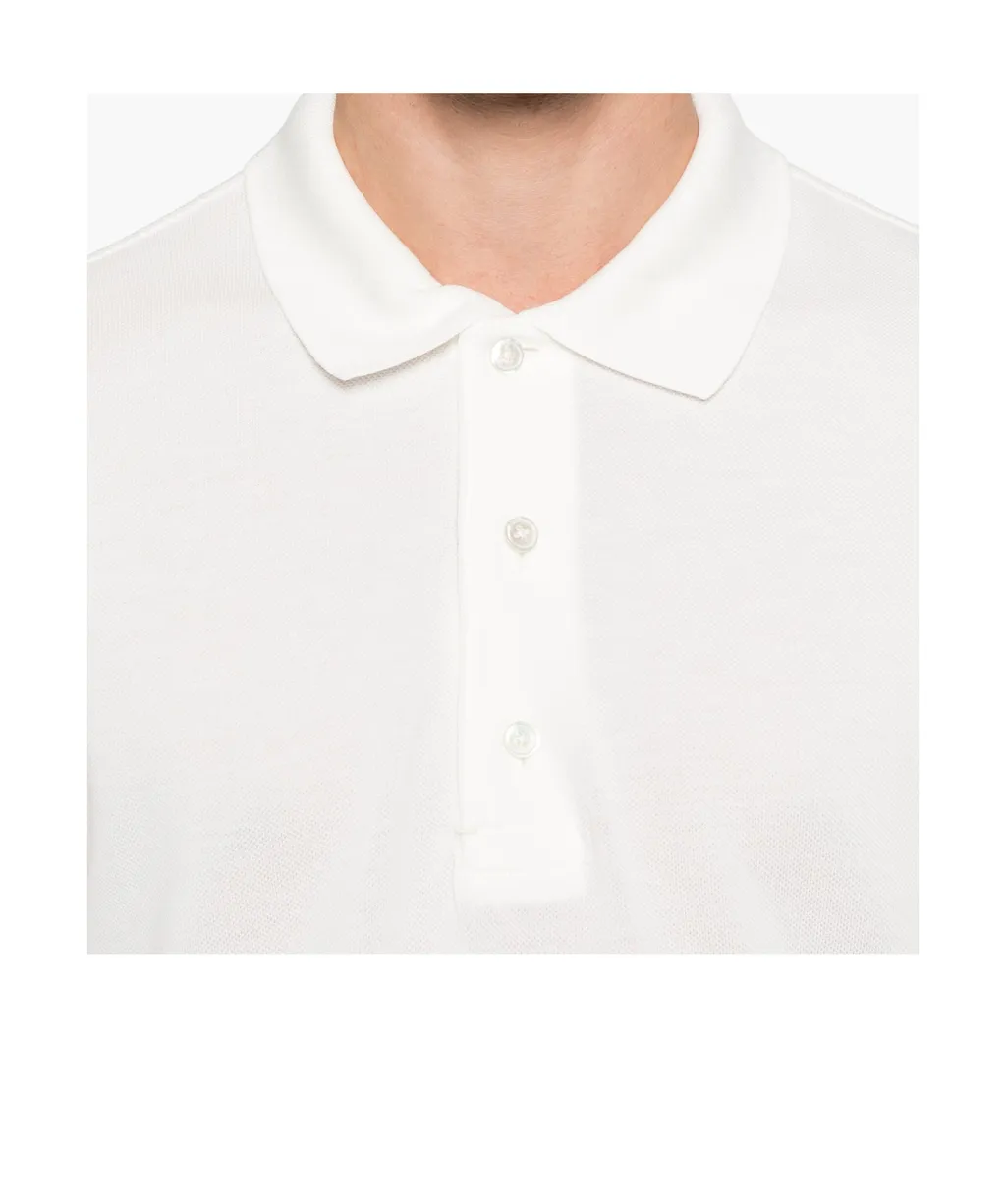 Logo Embroidered Short-Sleeved Polo Shirt
