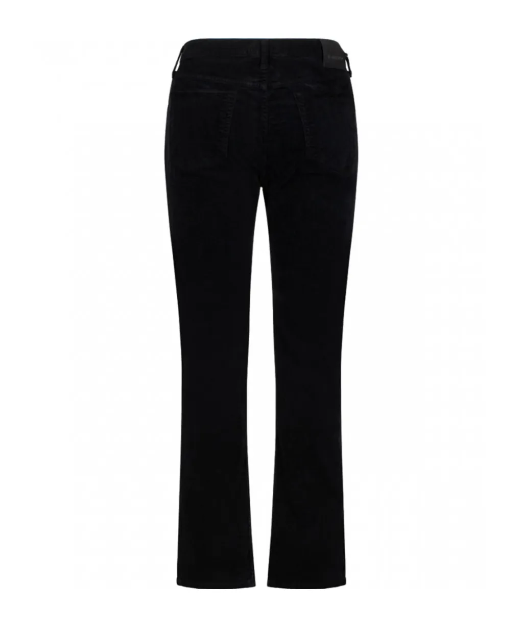 Logo-Patch Corduroy Tapered Trousers