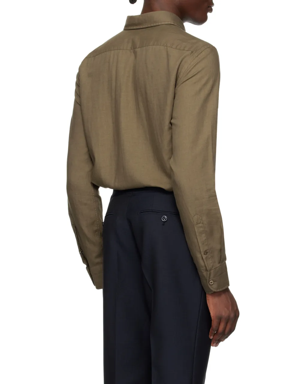 Single-Breasted Long-Sleeved Shirt