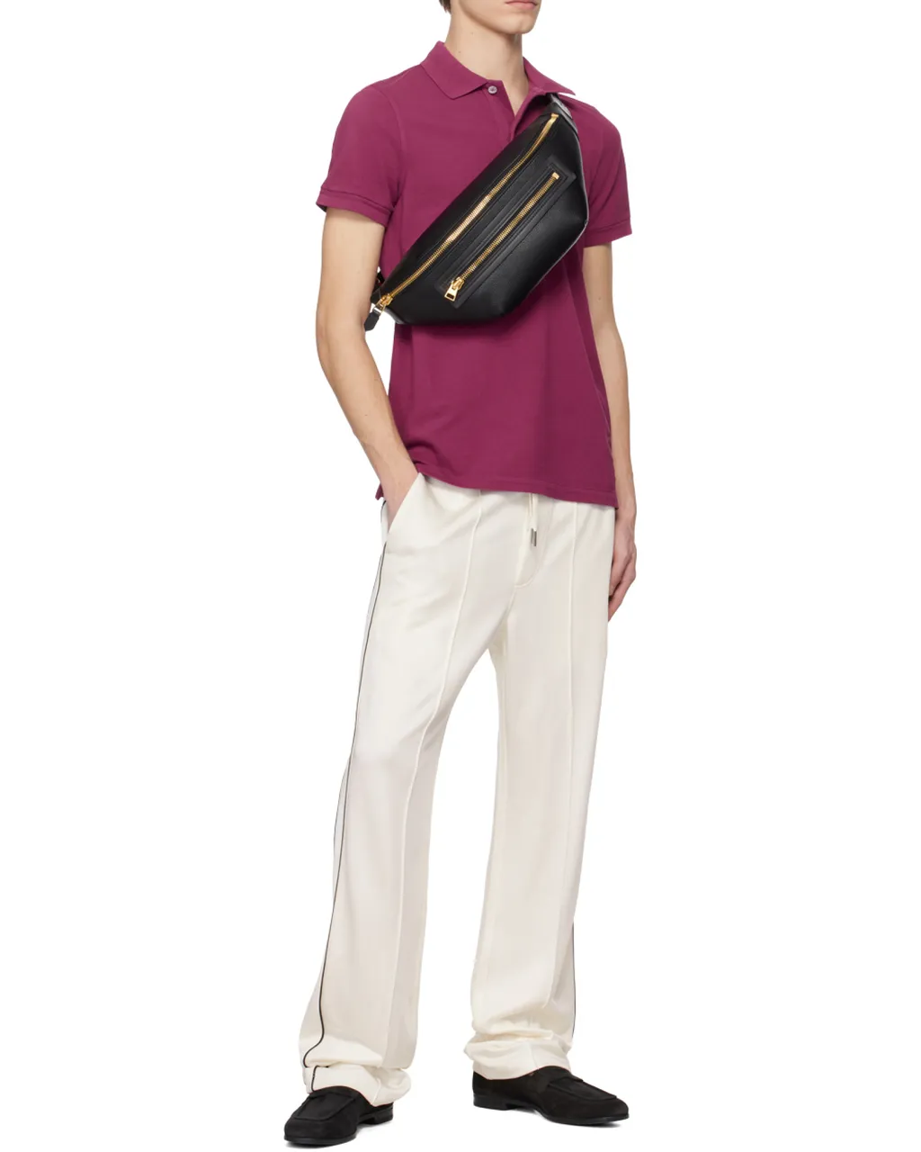 Buckle Short Sleeve Polo Shirt