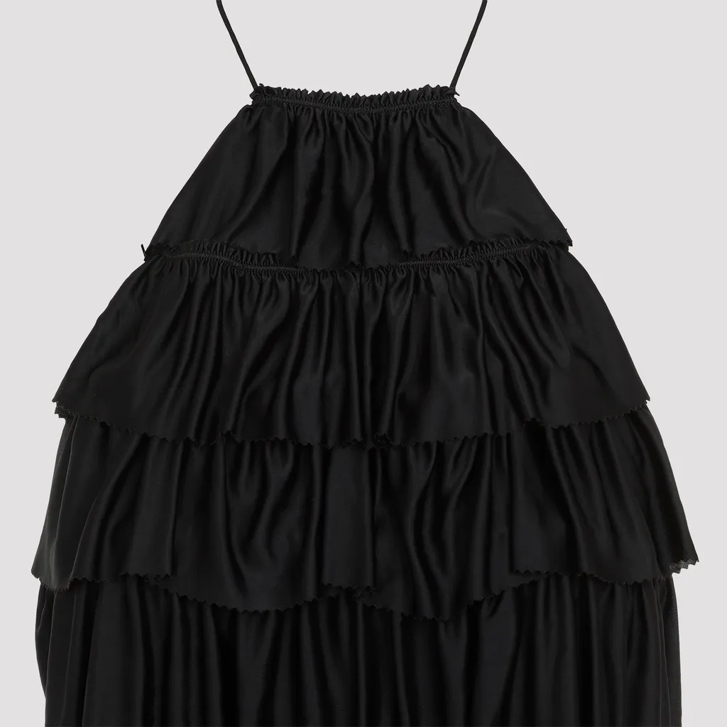 Flounced Mini Dress