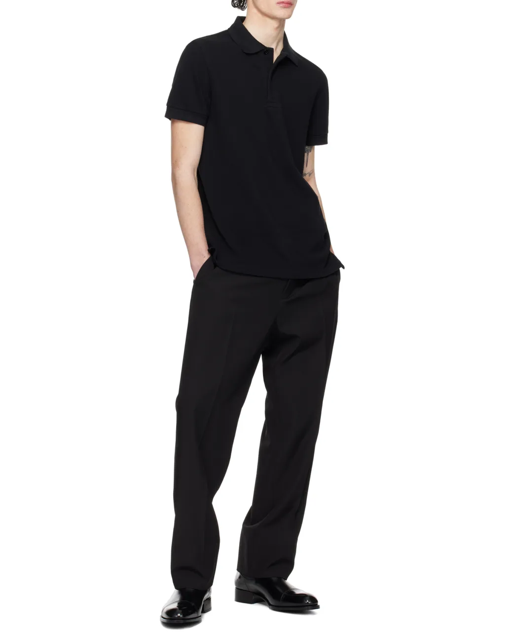 Buckle Short Sleeve Polo Shirt