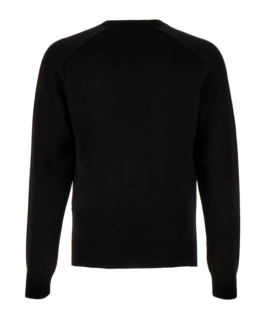 Long-Sleeved V-Neck Jumper