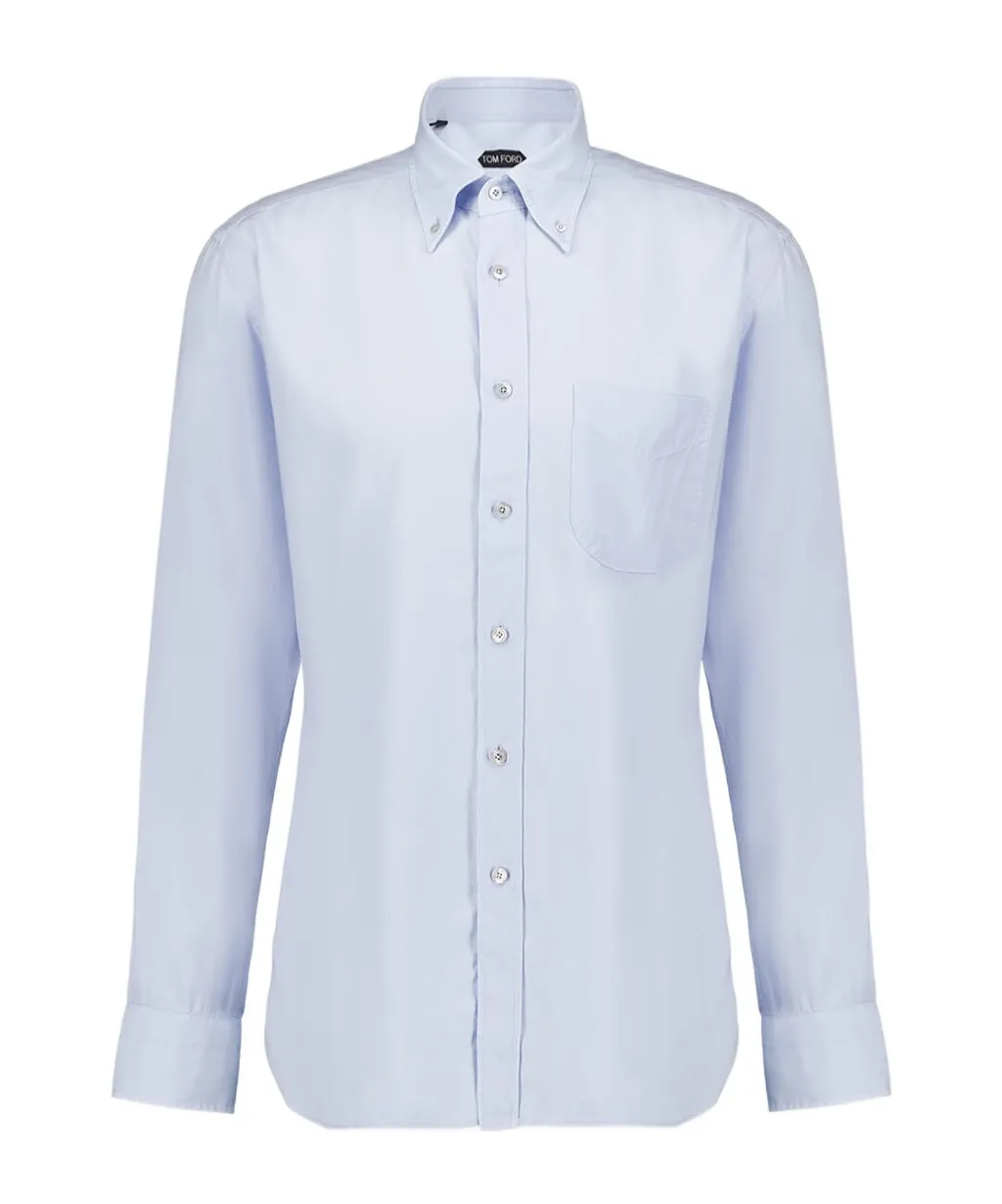 Long-Sleeved Button-Up Shirt